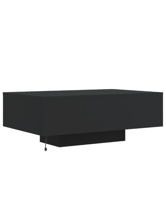 Kafijas galdiņš ar led, melns, 85x55x31 cm