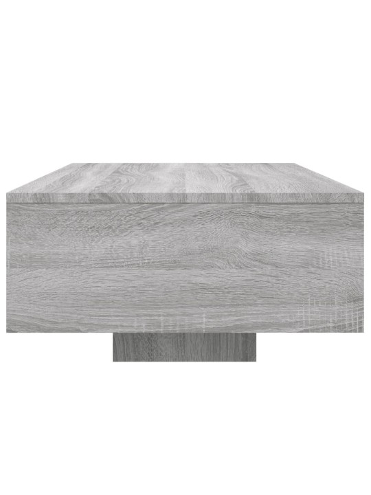 Kafijas galdiņš ar led, pelēka ozolkoka krāsa, 85x55x31 cm