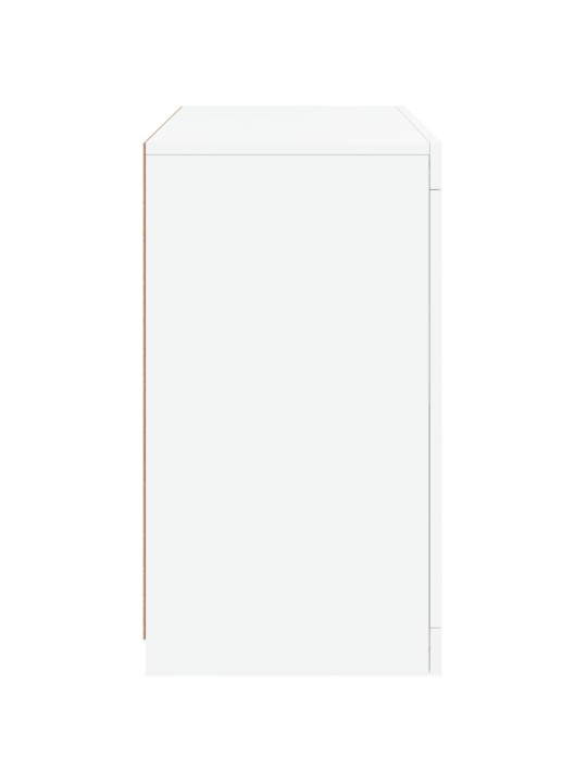 Kumode ar led lampiņām, balta, 60,5x37x67 cm