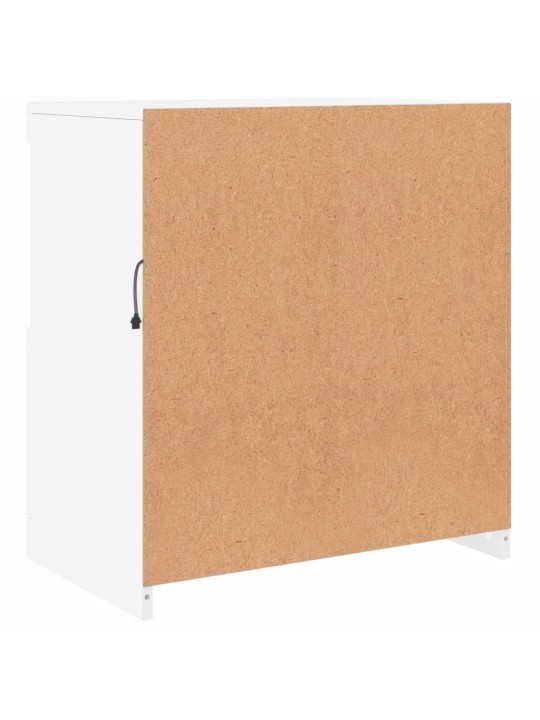 Kumode ar led lampiņām, balta, 60,5x37x67 cm