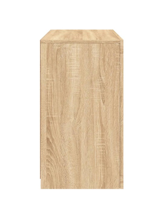 Kumode ar led lampiņām, ozolkoka krāsa, 60,5x37x67 cm