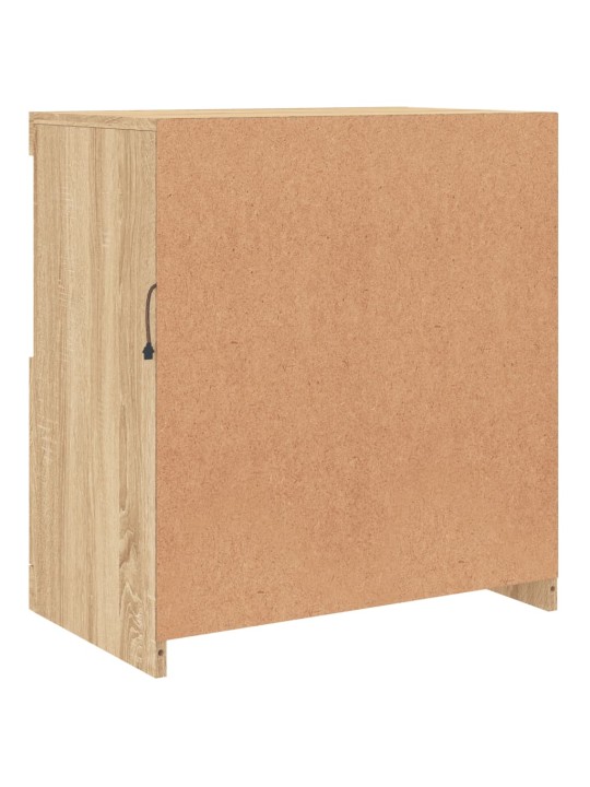 Kumode ar led lampiņām, ozolkoka krāsa, 60,5x37x67 cm