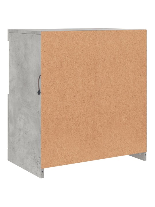 Kumode ar led lampiņām, betona pelēka, 60,5x37x67 cm