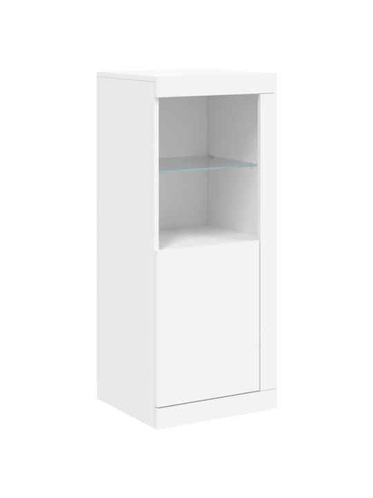 Kumode ar led lampiņām, balta, 41x37x100 cm
