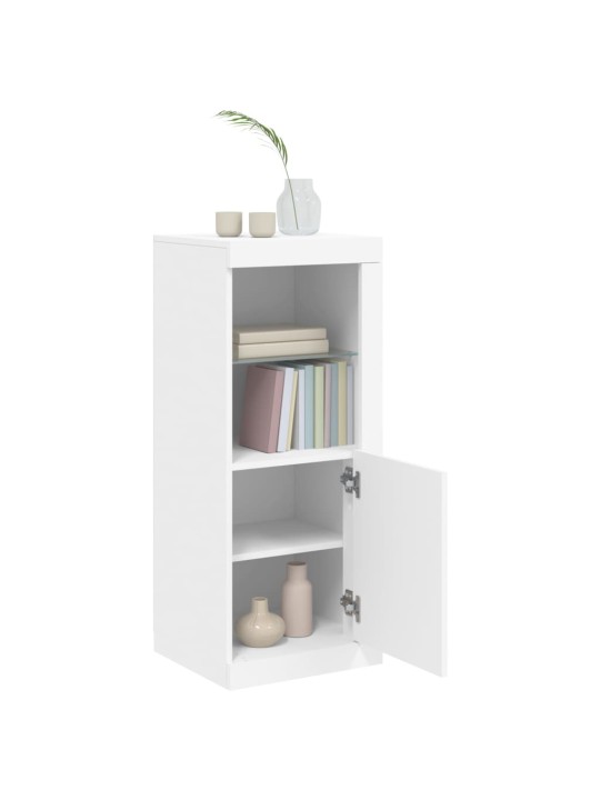 Kumode ar led lampiņām, balta, 41x37x100 cm