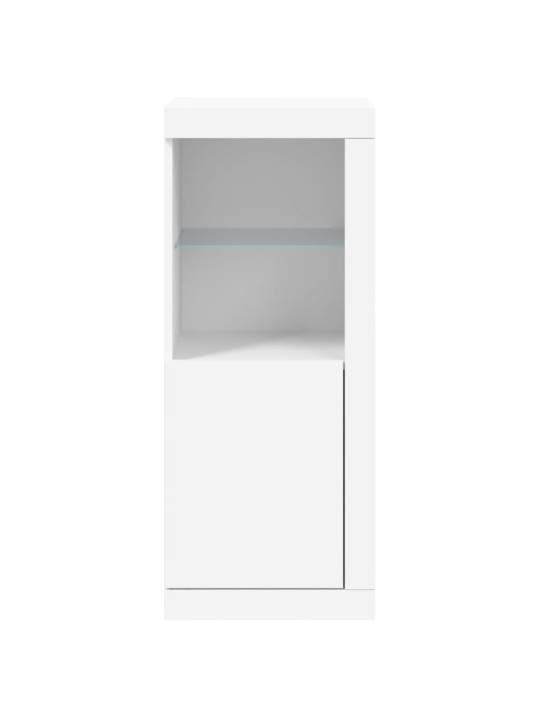 Kumode ar led lampiņām, balta, 41x37x100 cm
