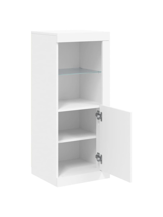 Kumode ar led lampiņām, balta, 41x37x100 cm