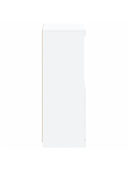 Kumode ar led lampiņām, balta, 41x37x100 cm