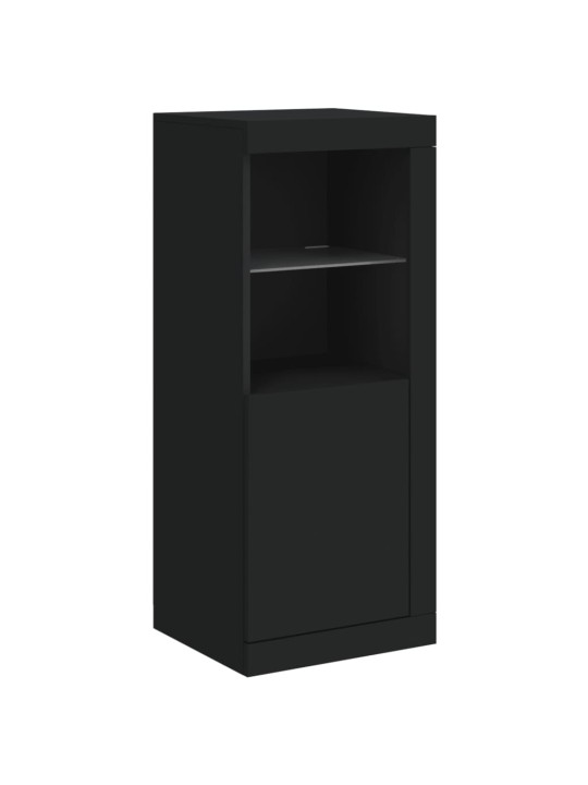 Kumode ar led lampiņām, melna, 41x37x100 cm