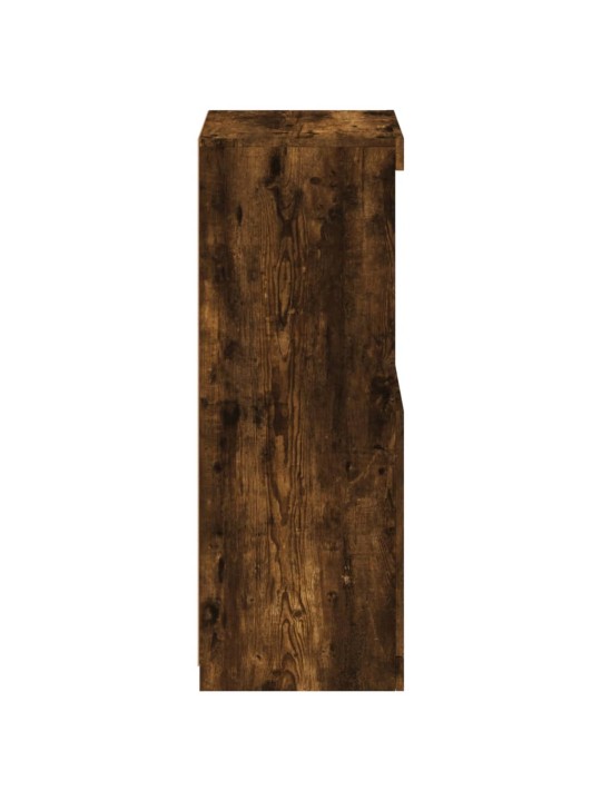 Kumode ar led lampiņām, ozolkoka krāsa, 41x37x100 cm
