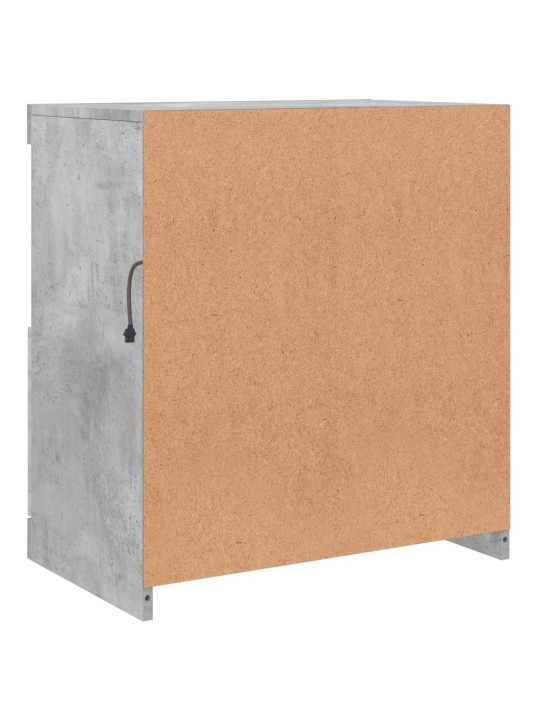 Kumode ar led lampiņām, betona pelēka, 60x37x67 cm