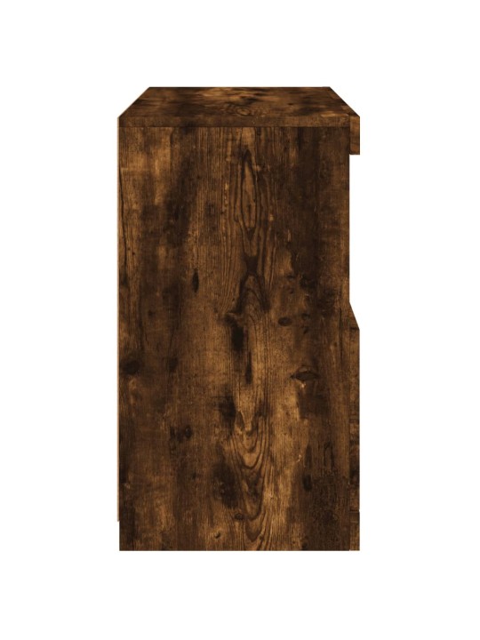 Kumode ar led lampiņām, ozolkoka krāsa, 60x37x67 cm