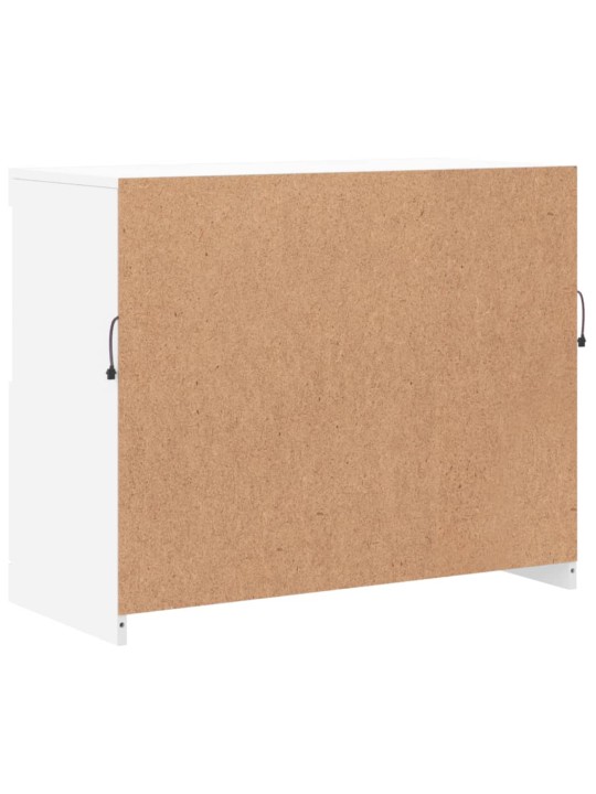 Kumode ar led lampiņām, balta, 81x37x67 cm