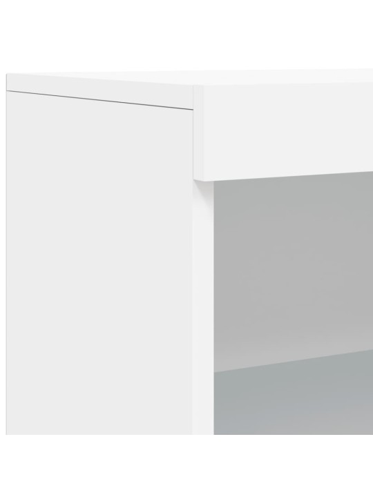 Kumode ar led lampiņām, balta, 60,5x37x100 cm