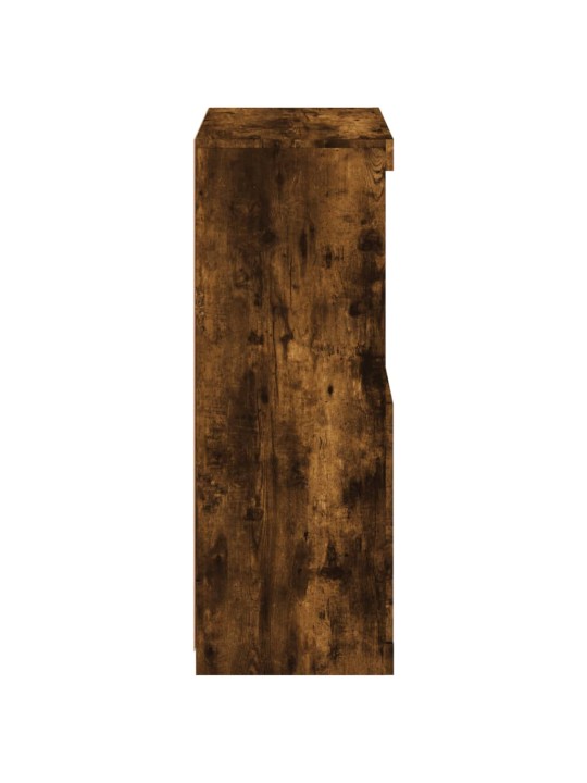 Kumode ar led lampiņām, ozolkoka krāsa, 60,5x37x100 cm