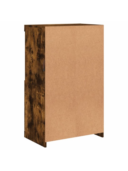 Kumode ar led lampiņām, ozolkoka krāsa, 60,5x37x100 cm