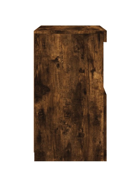 Kumode ar led lampiņām, ozolkoka krāsa, 41x37x67 cm