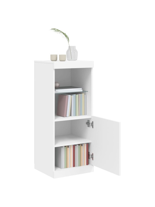 Kumode ar led lampiņām, balta, 41x37x100 cm
