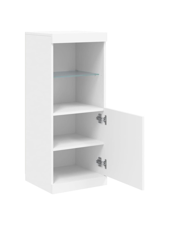 Kumode ar led lampiņām, balta, 41x37x100 cm