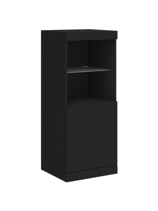 Kumode ar led lampiņām, melna, 41x37x100 cm
