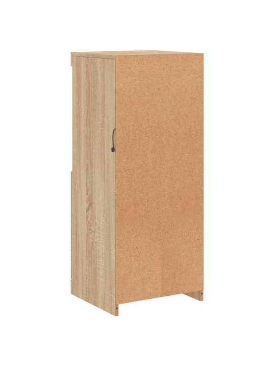 Kumode ar led lampiņām, ozolkoka krāsa, 41x37x100 cm