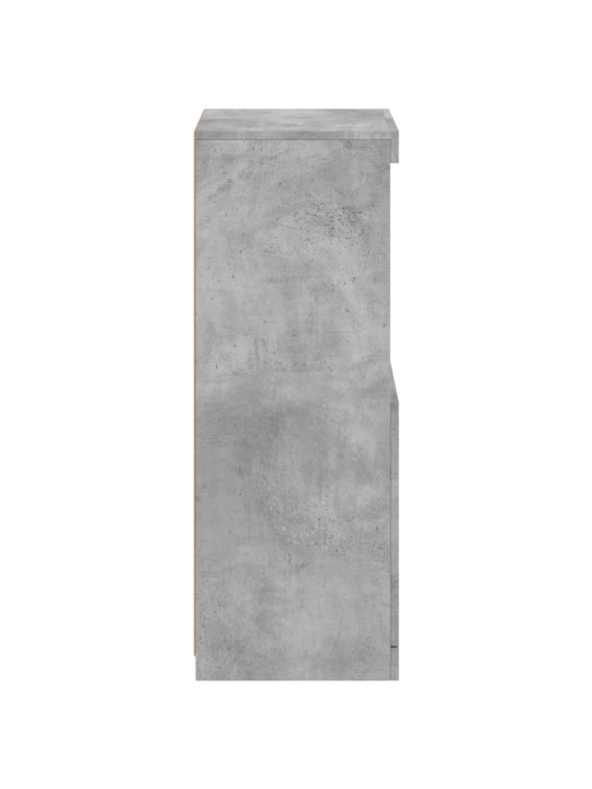 Kumode ar led lampiņām, betona pelēka, 41x37x100 cm