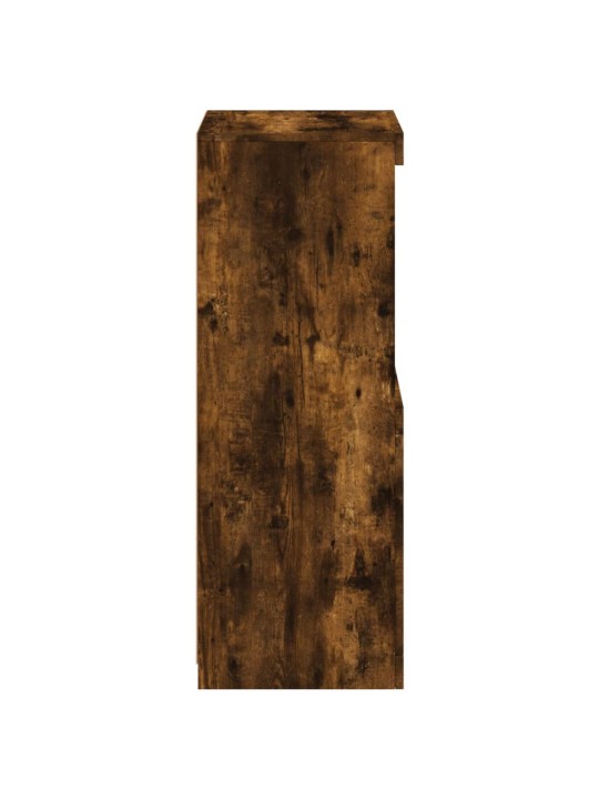 Kumode ar led lampiņām, ozolkoka krāsa, 41x37x100 cm