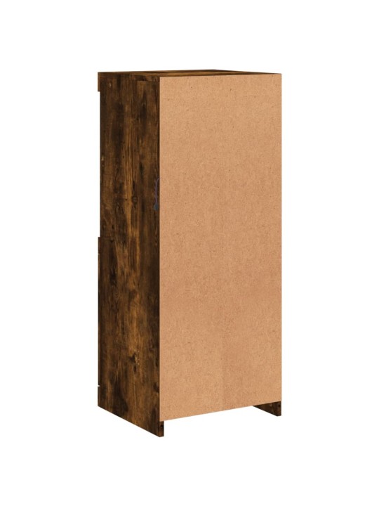 Kumode ar led lampiņām, ozolkoka krāsa, 41x37x100 cm