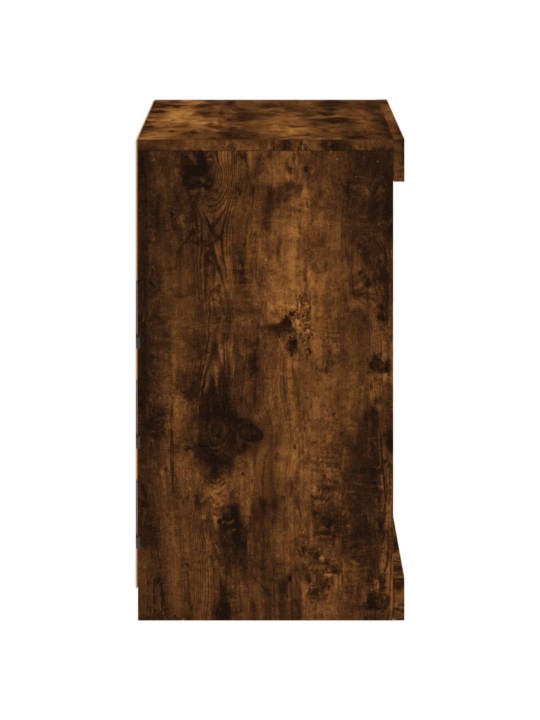 Kumode ar led lampiņām, ozolkoka krāsa, 60,5x37x67 cm