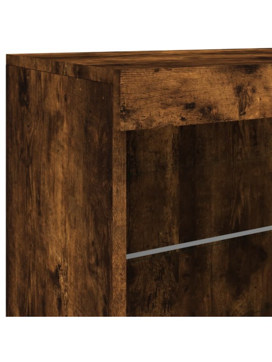 Kumode ar led lampiņām, ozolkoka krāsa, 60,5x37x67 cm