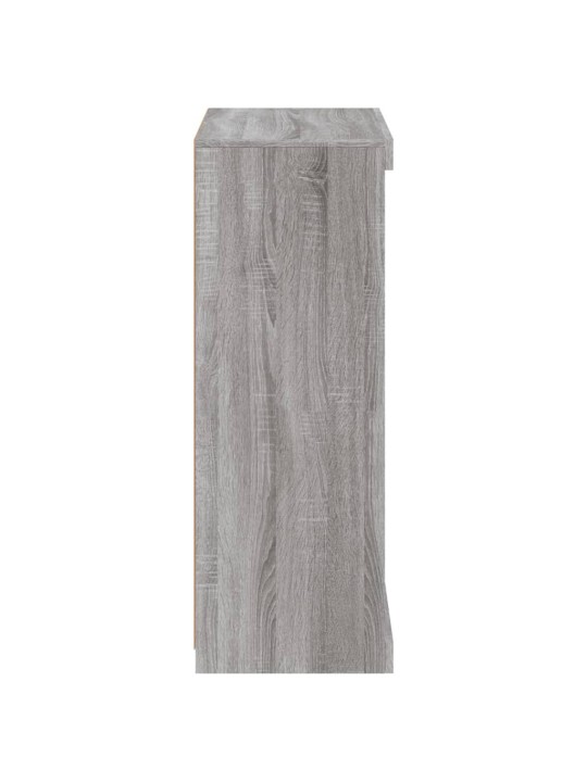 Kumode ar led lampiņām, pelēka ozolkoka krāsa, 60,5x37x100 cm