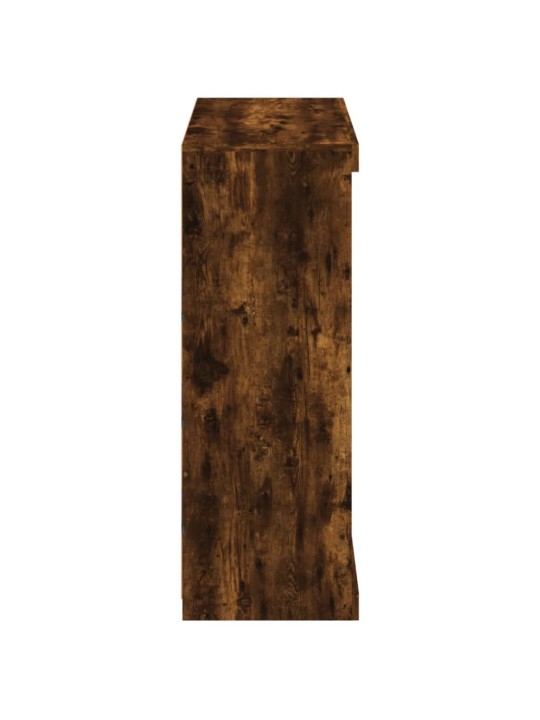 Kumode ar led lampiņām, ozolkoka krāsa, 81x37x100 cm