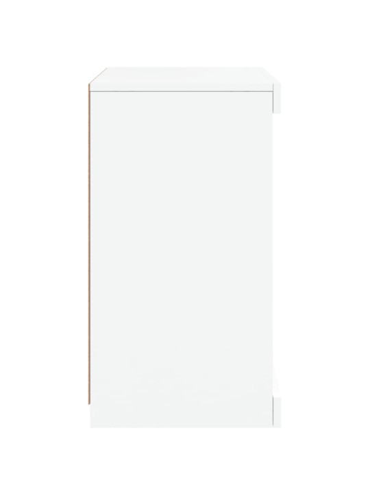 Kumode ar led lampiņām, balta, 41x37x67 cm