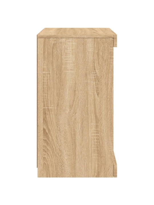 Kumode ar led lampiņām, ozolkoka krāsa, 41x37x67 cm