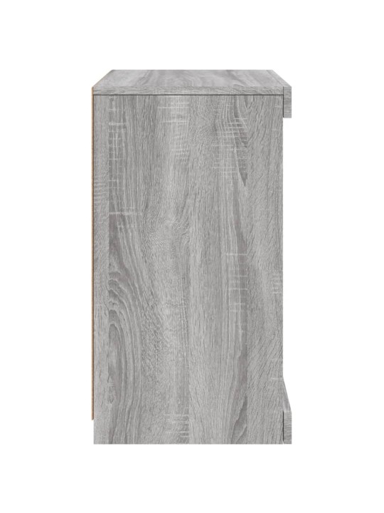 Kumode ar led lampiņām, pelēka ozolkoka krāsa, 41x37x67 cm