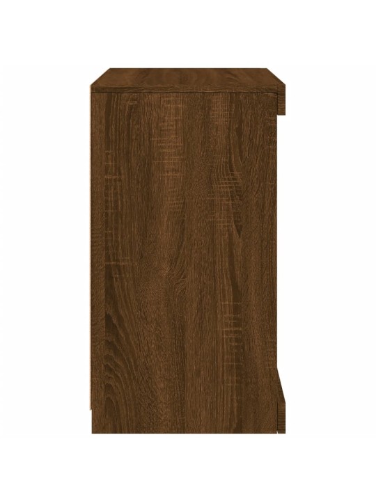 Kumode ar led lampiņām, brūna koka krāsa, 41x37x67 cm