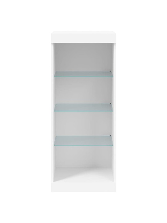 Kumode ar led lampiņām, balta, 41x37x100 cm