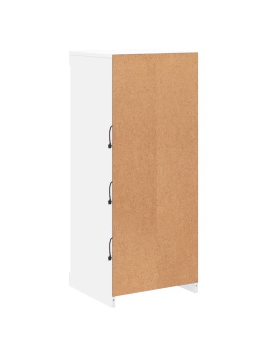 Kumode ar led lampiņām, balta, 41x37x100 cm