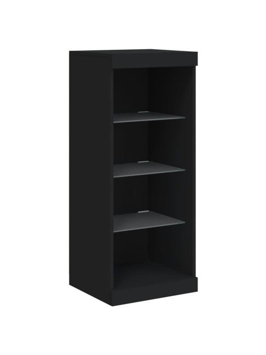 Kumode ar led lampiņām, melna, 41x37x100 cm