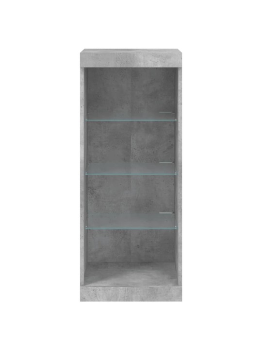 Kumode ar led lampiņām, betona pelēka, 41x37x100 cm