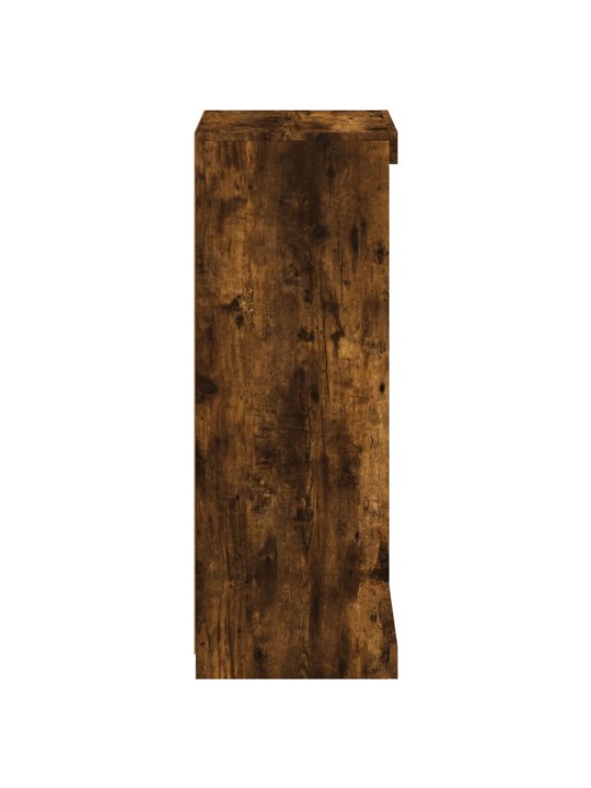 Kumode ar led lampiņām, ozolkoka krāsa, 41x37x100 cm