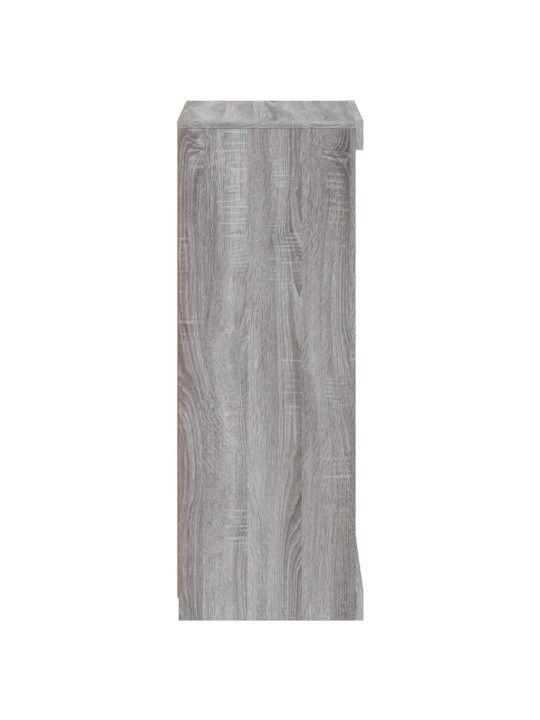 Kumode ar led lampiņām, pelēka ozolkoka krāsa, 41x37x100 cm