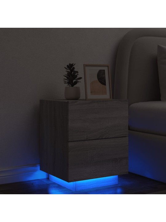 Naktsskapītis ar led, pelēka ozola, inženierijas koks