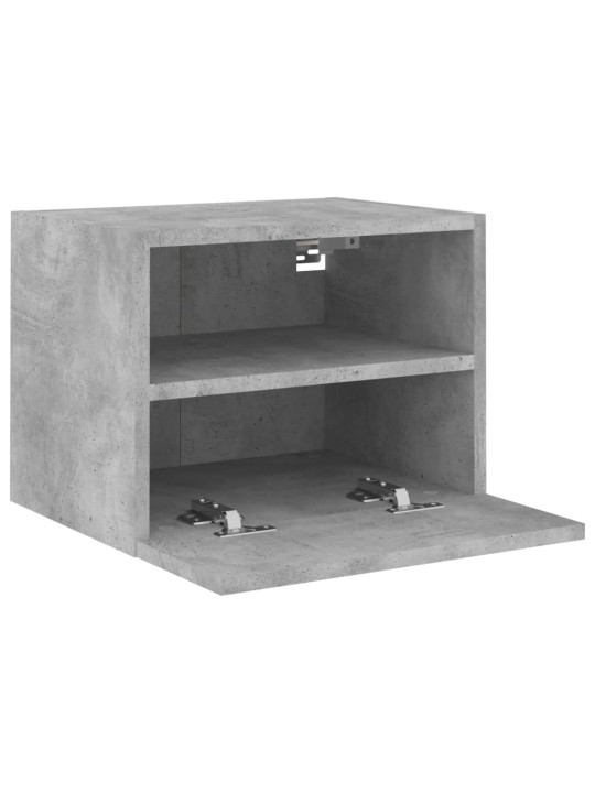 Tv sienas skapji, 2 gb., 40x30x30 cm, pelēki, inženierijas koks