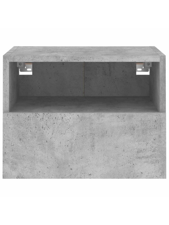 Tv sienas skapji, 2 gb., 40x30x30 cm, pelēki, inženierijas koks