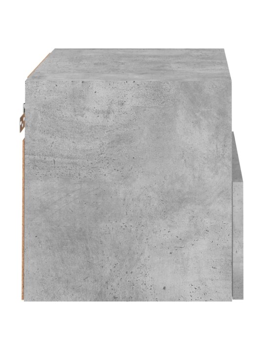 Tv sienas skapji, 2 gb., 40x30x30 cm, pelēki, inženierijas koks