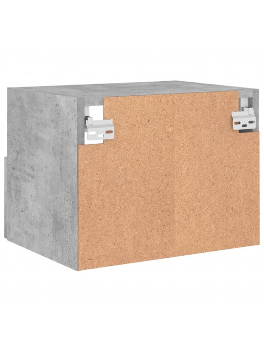 Tv sienas skapji, 2 gb., 40x30x30 cm, pelēki, inženierijas koks