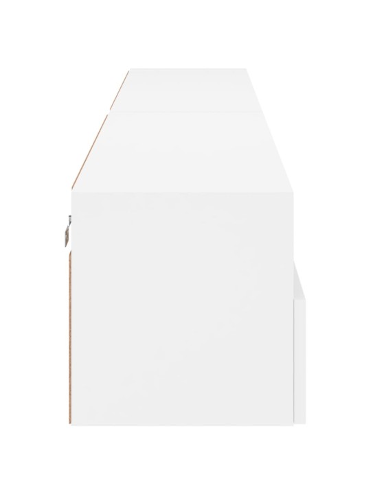 Tv skapīši, 2 gab., balts, 100x30x30 cm, inženierijas koks