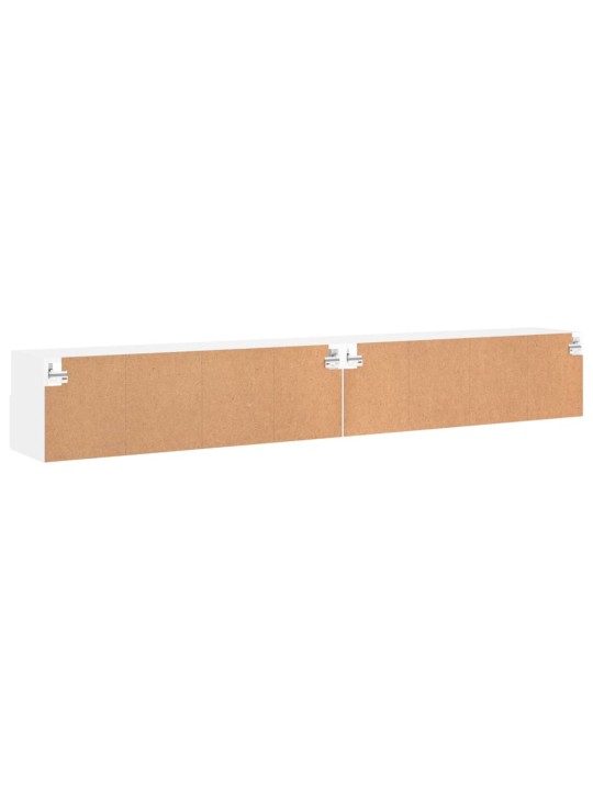 Tv skapīši, 2 gab., balts, 100x30x30 cm, inženierijas koks