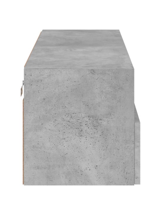 Tv sienas skapītis, pelēks, 100x30x30 cm, inženierijas koks